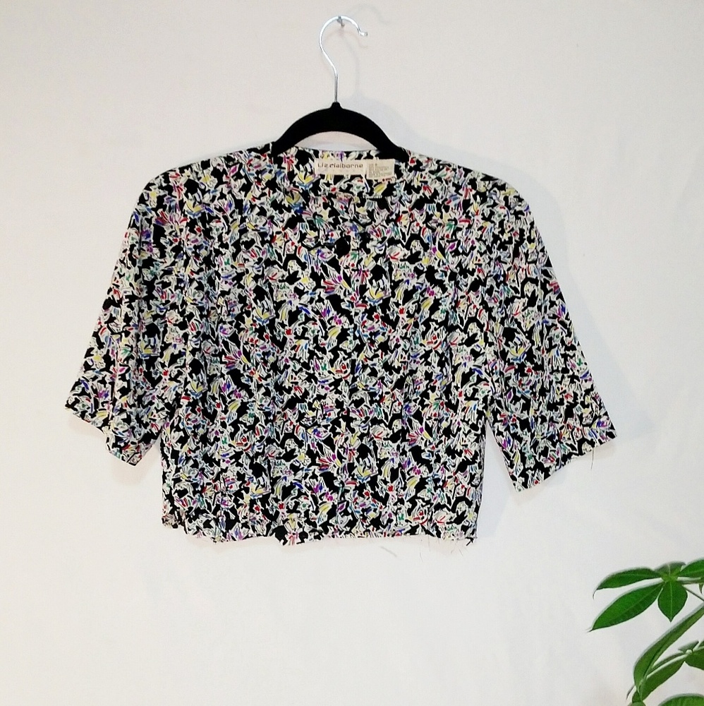 Vintage Liz Claiborne Upcycled Crop